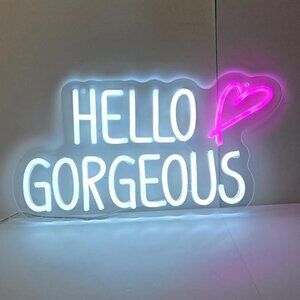 HELLO GORGEOUS - USB Led Neon Light Signal